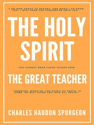 cover image of The Holy Spirit--The great teacher